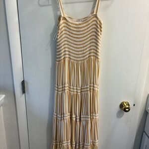 Petal & Pup Yellow and White Maxi Dress